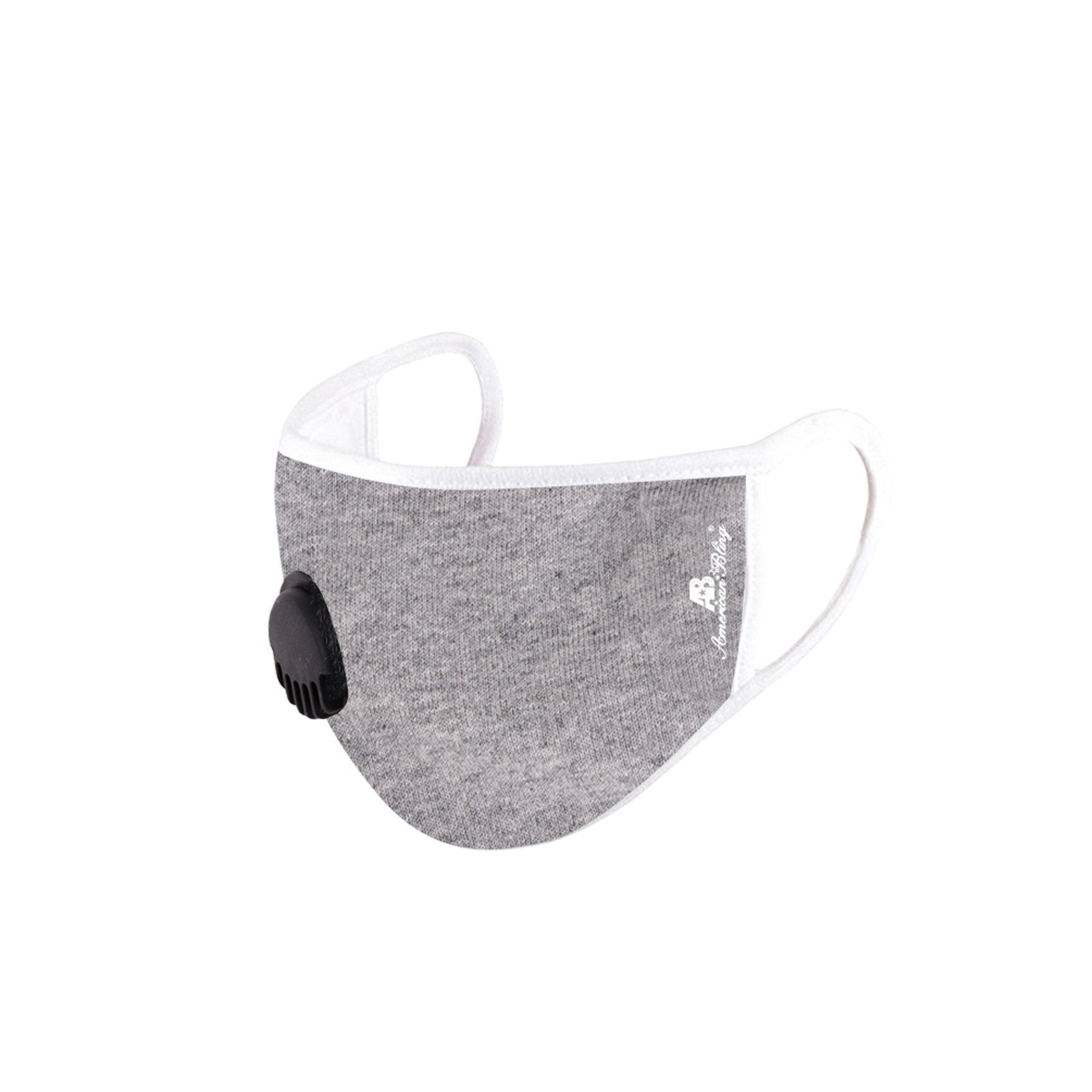 FCM-KD01R American Bling Kid Fabric Face Mask Double Layer with Adjustable Nose Clip  Single Breathing Valve 1PC/Pack