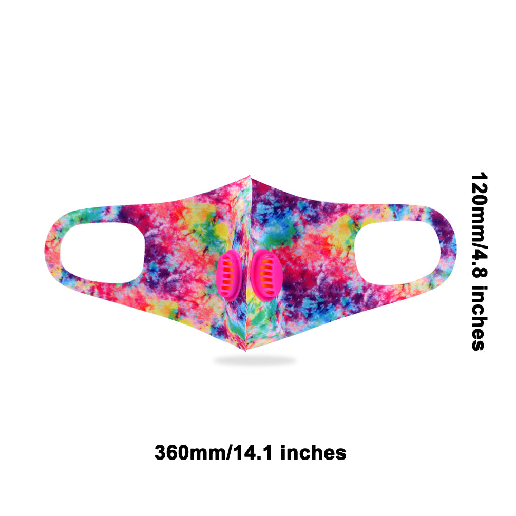 500Pcs Multi Color Print Double Breathing Valve Single Ply Face Mask