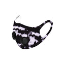Black Camo Print Double Breathing Valve Single Ply Face Mask