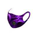 Dust Mask with Filter, Fashion Washable Cloth Face Mask Reusable, Purple flower print