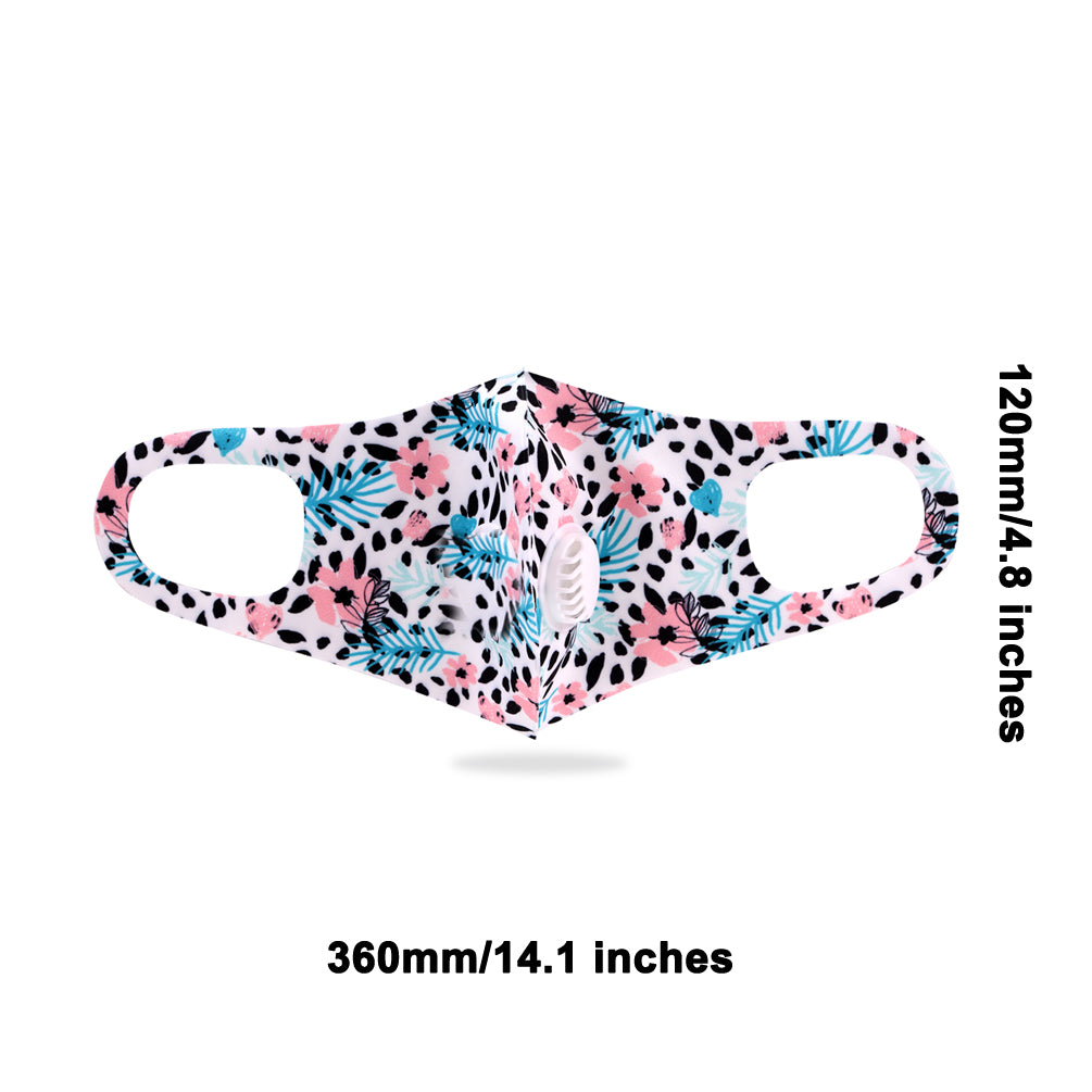 700Pcs Floral Print Single Breathing Valve Single Ply Face Mask