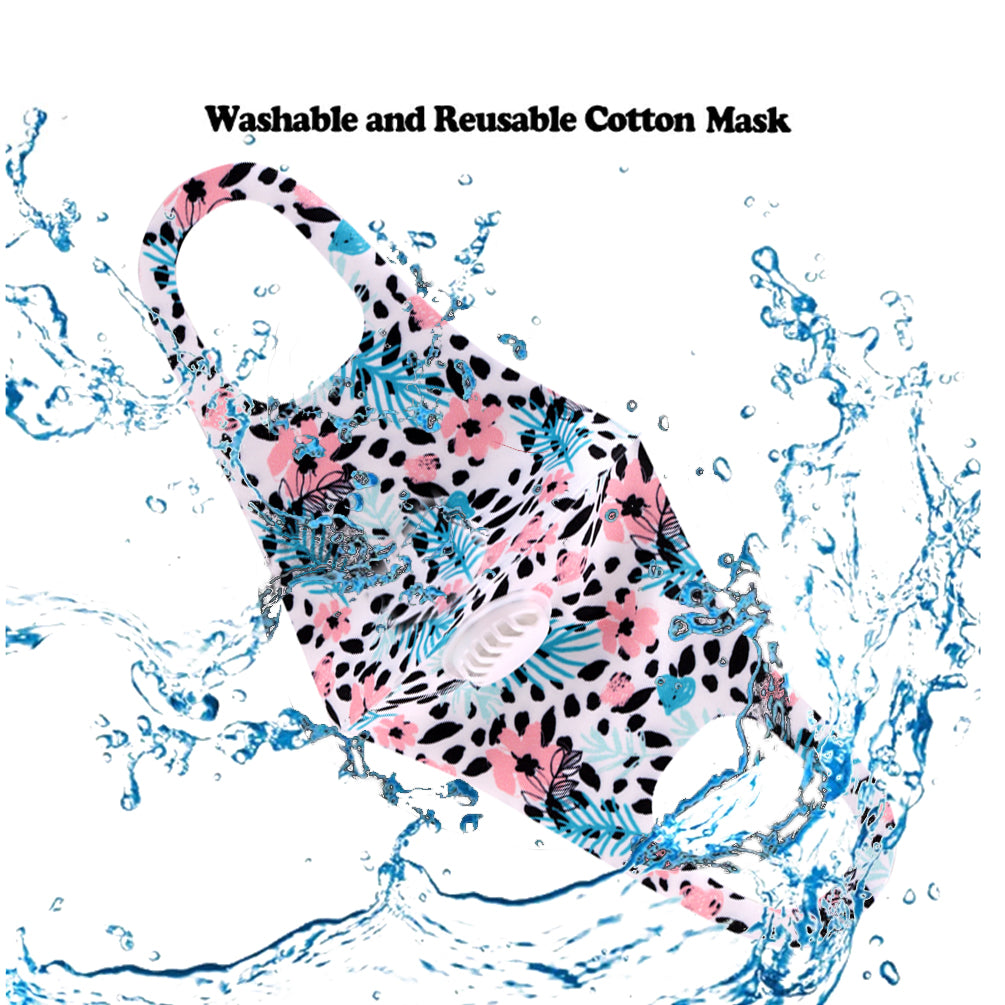 700Pcs Floral Print Single Breathing Valve Single Ply Face Mask