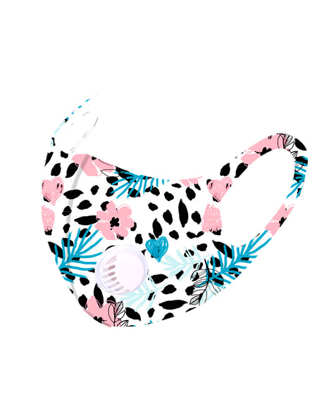 700Pcs Floral Print Single Breathing Valve Single Ply Face Mask