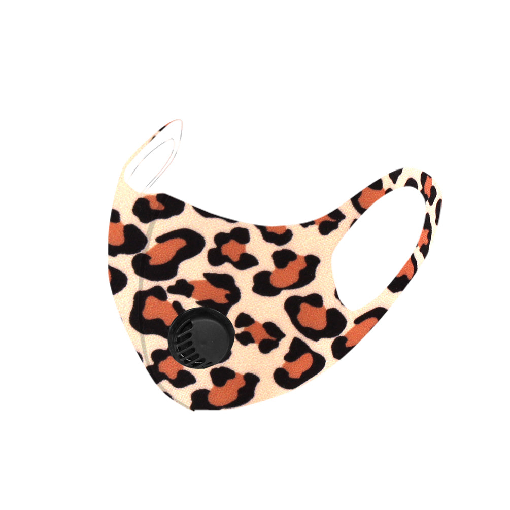 700Pcs Leopard Print Single Breathing Valve Single Ply Face Mask