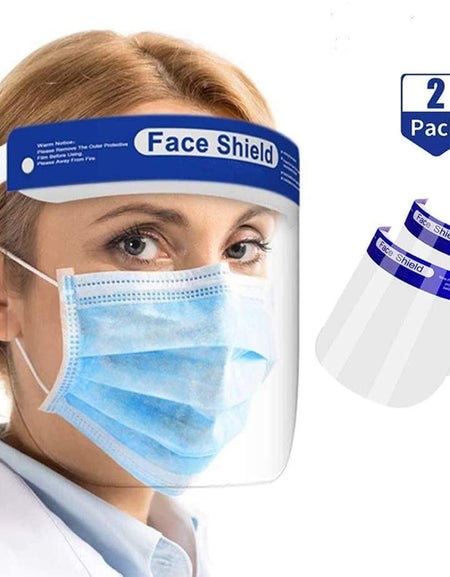 Safety Face Shield Full Protection Cap Wide Visor Anti-Fog Lens