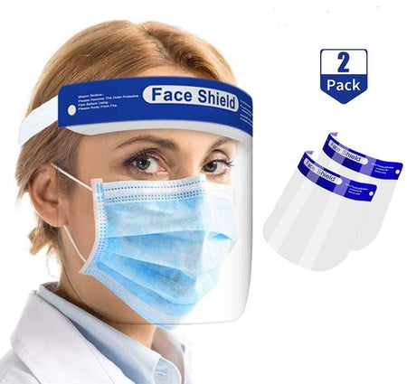 Safety Face Shield Full Protection Cap Wide Visor Anti-Fog Lens