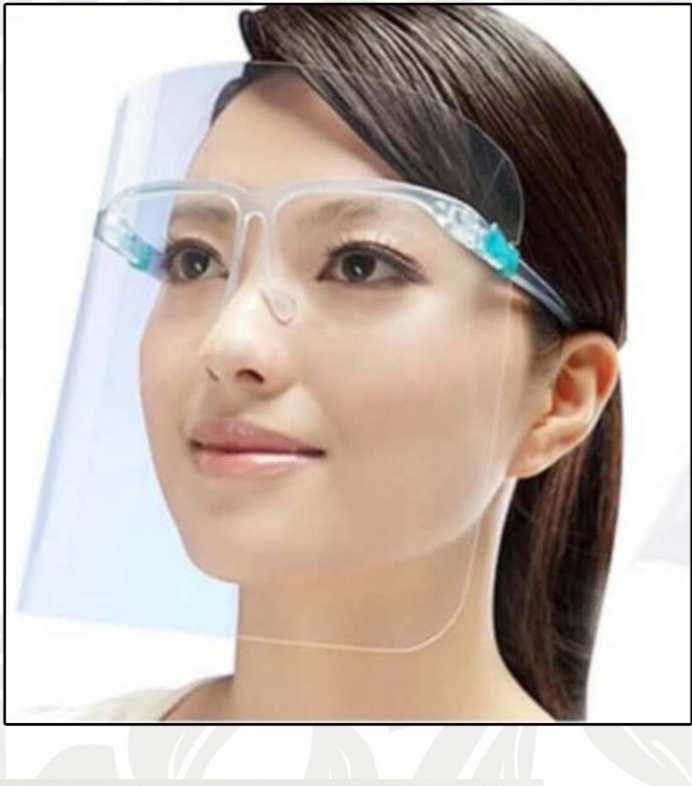 Safety Face Shield Anti-Fog Face Visor 10 Pcs Replaceable Shields & 10 Pairs Reusable Goggles Protect Eyes and Face