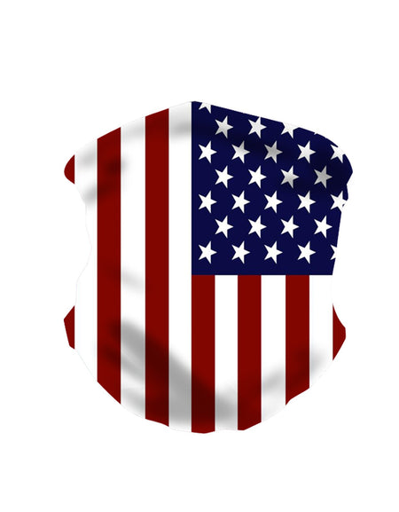 NFC-9014  American Flag Print Neck Gaiter Face Mask Reusable, Washable Bandana /Head Wrap Scarf-1Pcs/Pack