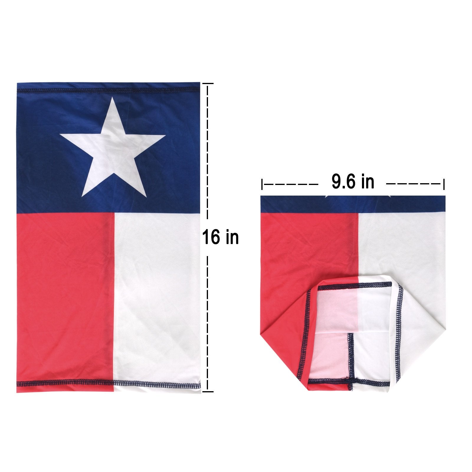 NFC-9015  Texas Flag Print Neck Gaiter Face Mask Reusable, Washable Bandana /Head Wrap Scarf-1Pcs/Pack