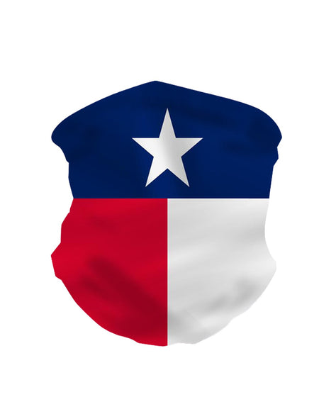 NFC-9015  Texas Flag Print Neck Gaiter Face Mask Reusable, Washable Bandana /Head Wrap Scarf-1Pcs/Pack