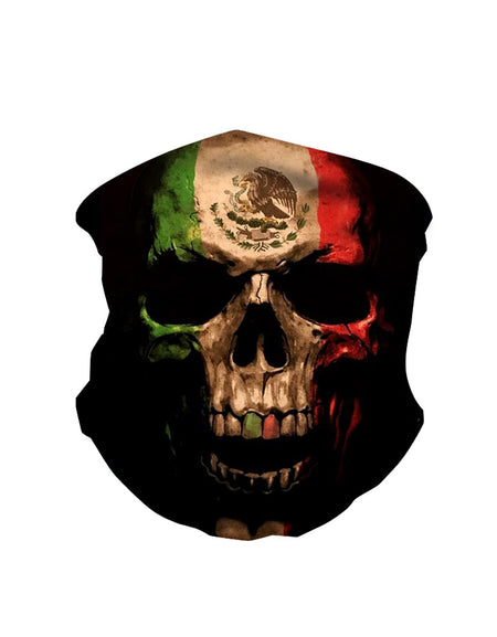 NFC-9020  Skull Print Neck Gaiter Face Mask Reusable, Washable Bandana /Head Wrap Scarf-1Pcs/Pack