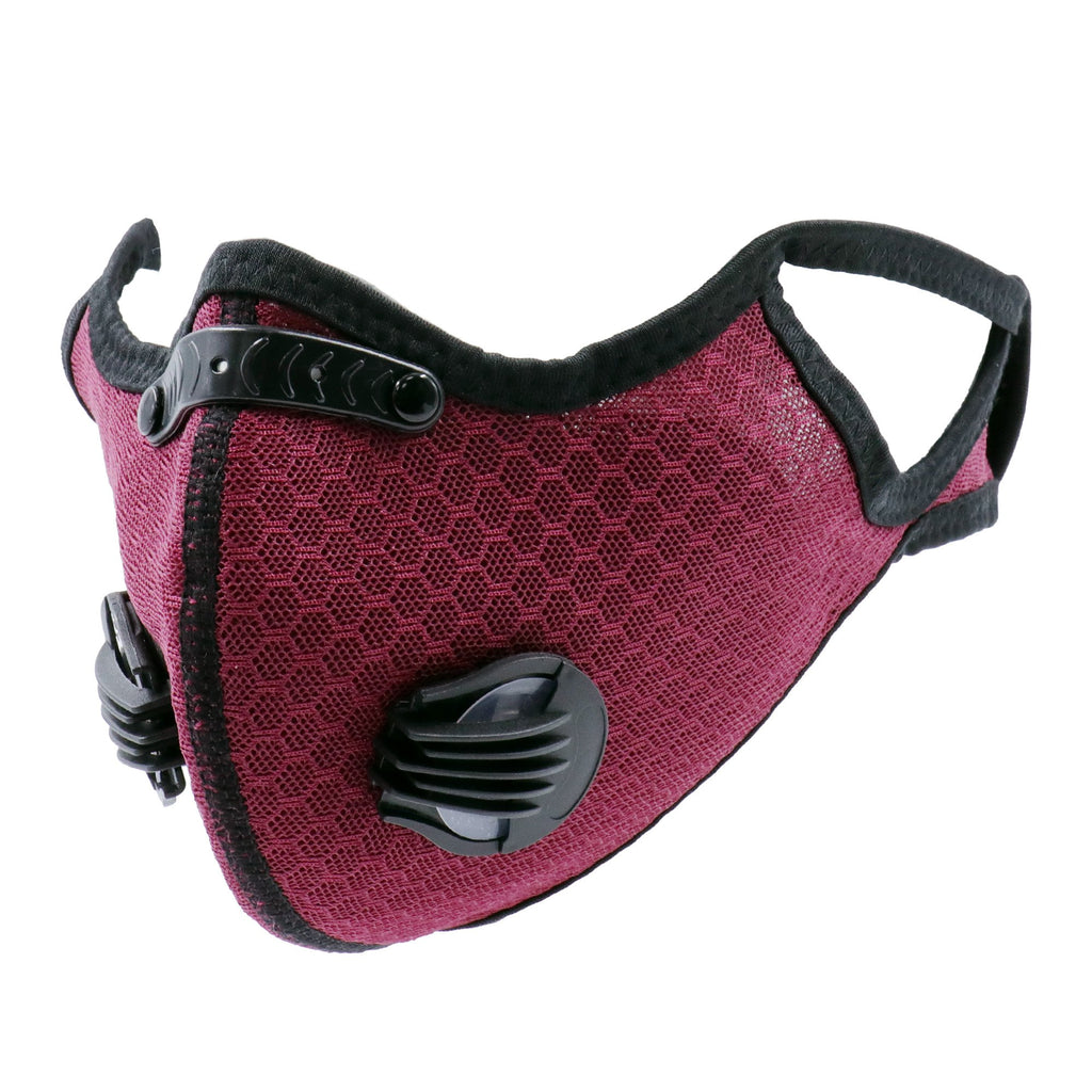 SSFCM-006  Adjustable Sports Face Mask Reusable with Filter and  Exhalation Valves