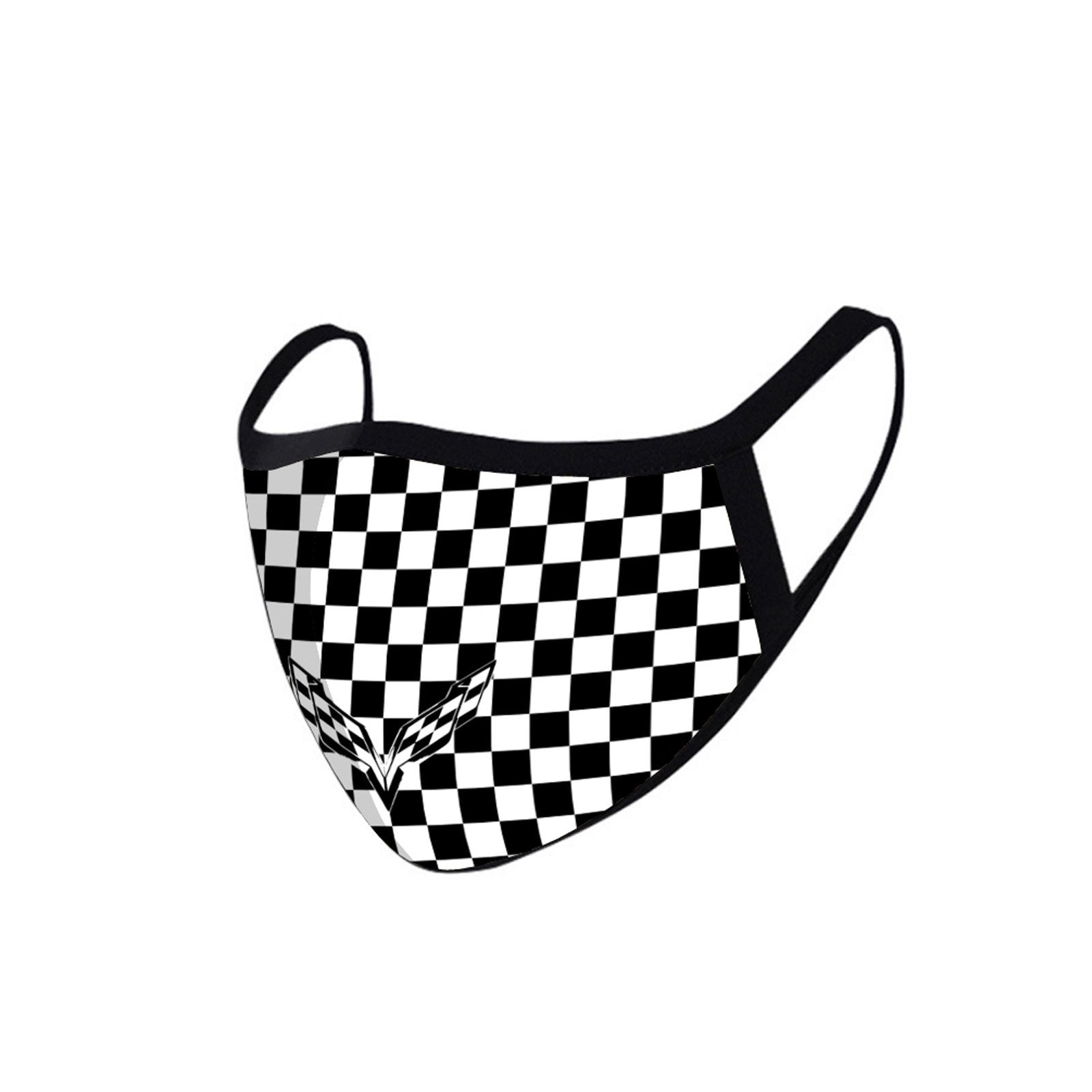 FCM-013 Checkered Fabric Face Mask Double Layer Set of 2
