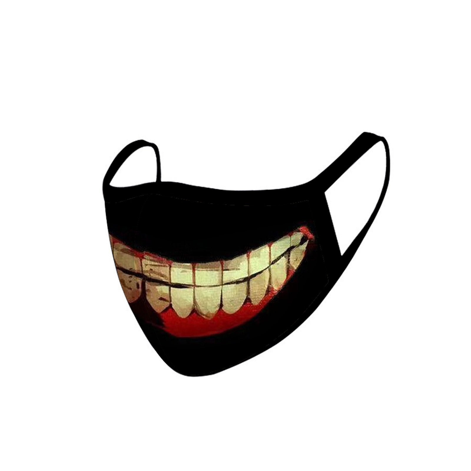 FCM-011   Smiling Teeth Fabric Face Mask Double Layer Set of 2