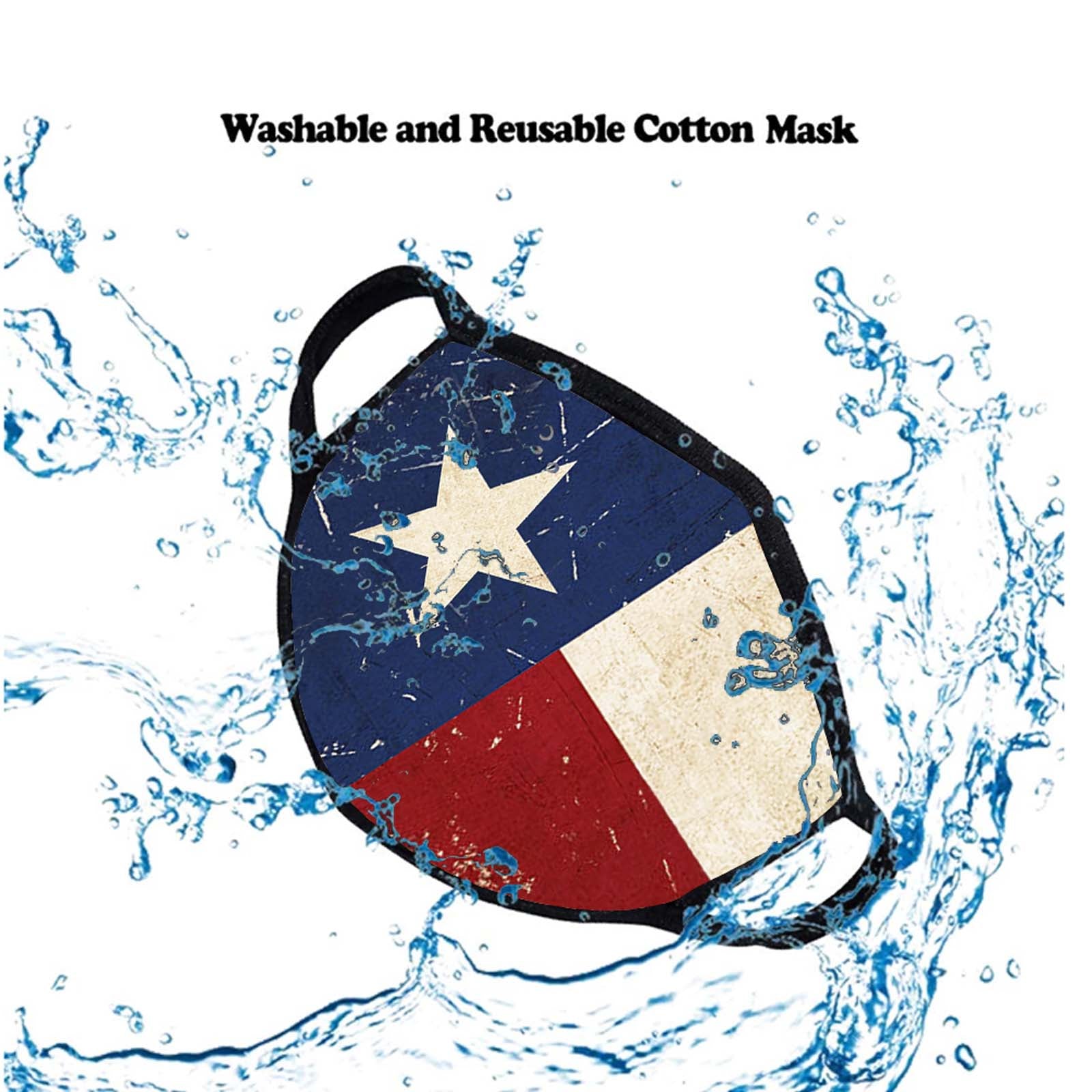 FCM-016 Texas Flag Fabric Face Mask Double Layer Set of 2