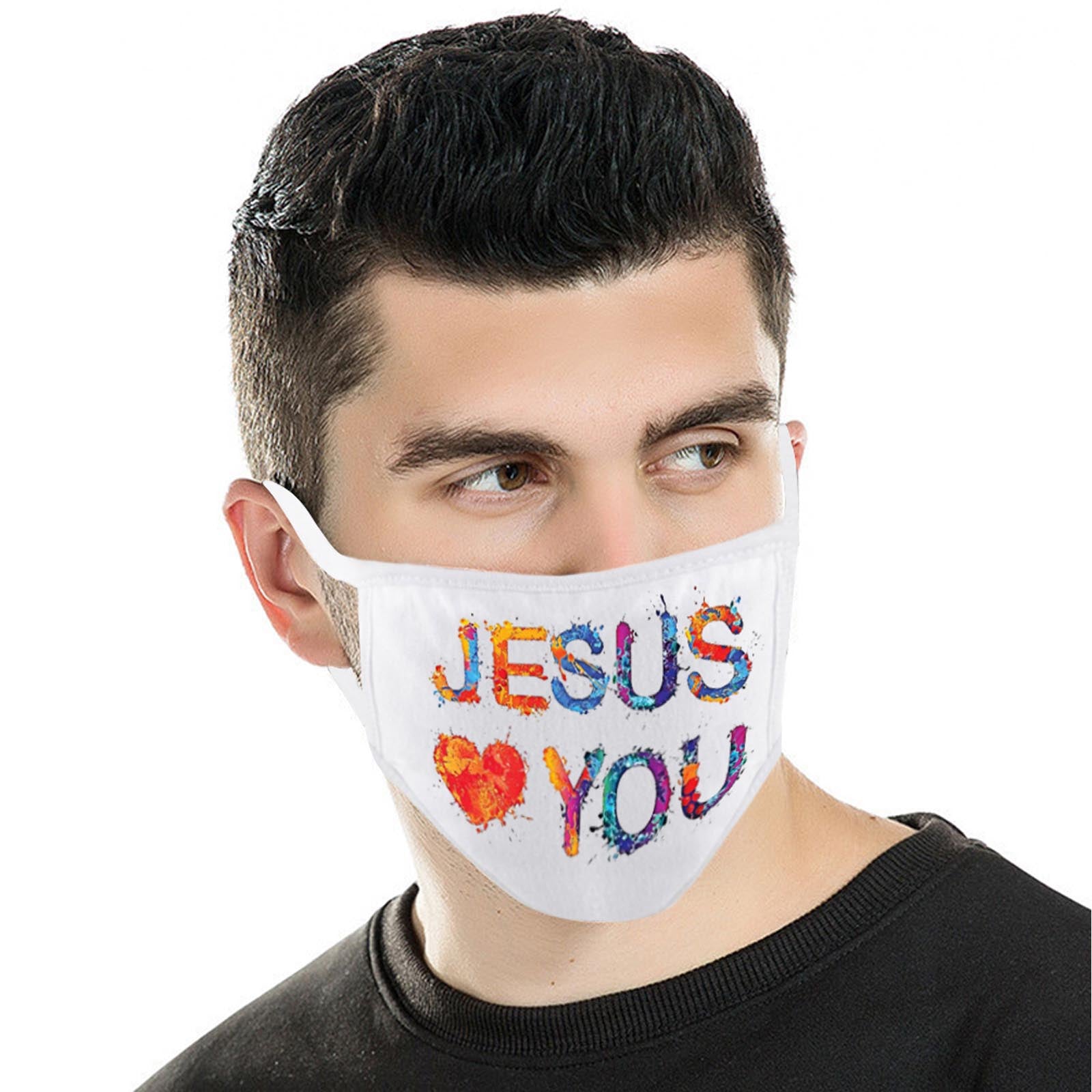 FCM-012  American Bling Spiritual Fabric Face Mask Double Layer Set of 2