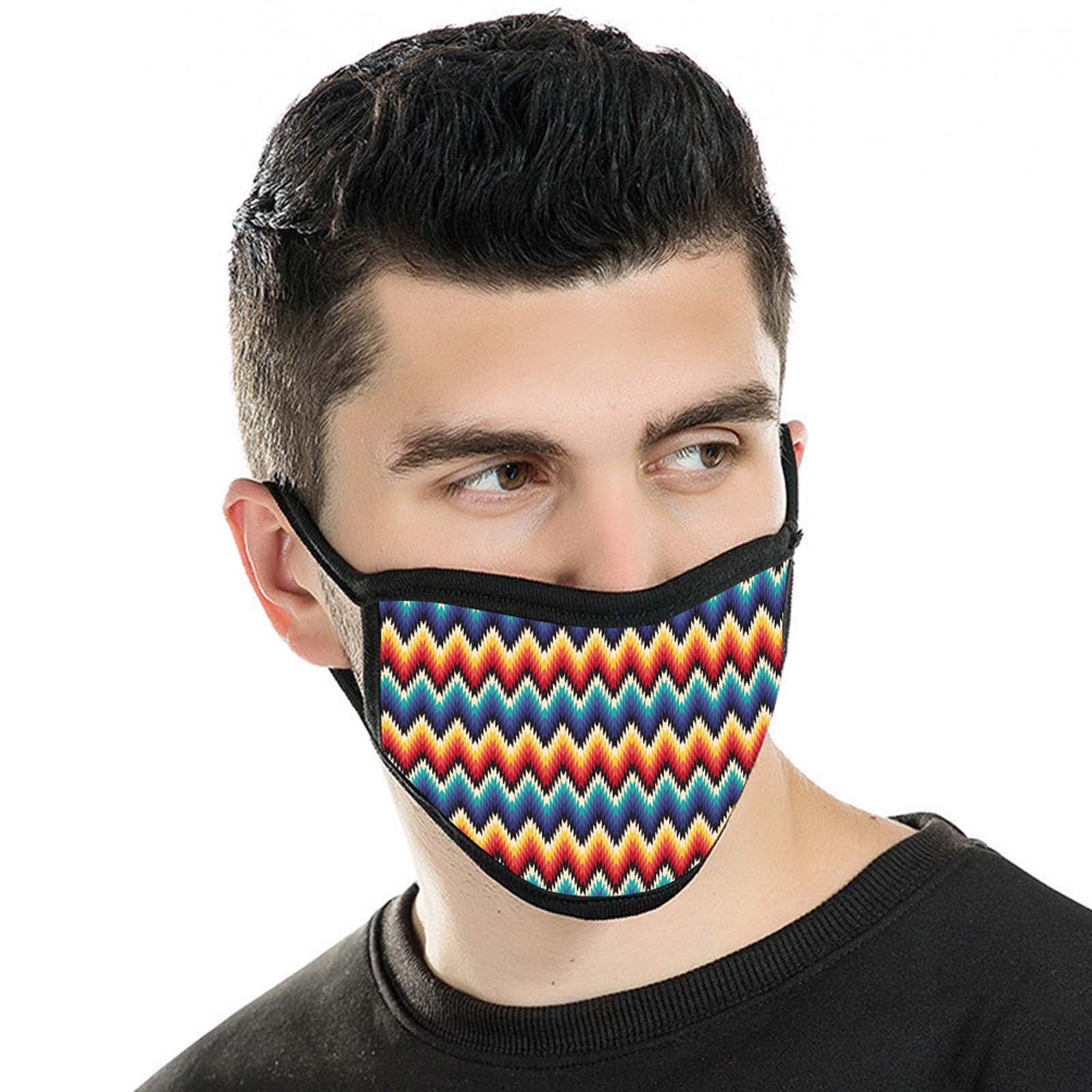 FCM-007 Serape Print Fabric Face Mask Double Layer Set of 2