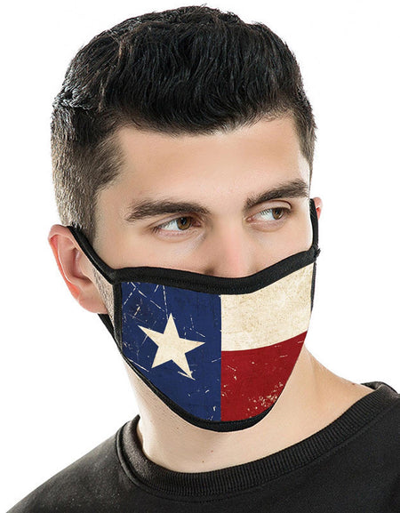 FCM-016 Texas Flag Fabric Face Mask Double Layer Set of 2