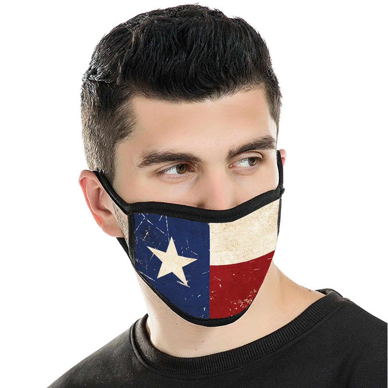 FCM-016 Texas Flag Fabric Face Mask Double Layer Set of 2