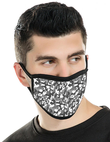 FCM-024 Camo Fabric Face Mask Double Layer Set of 2
