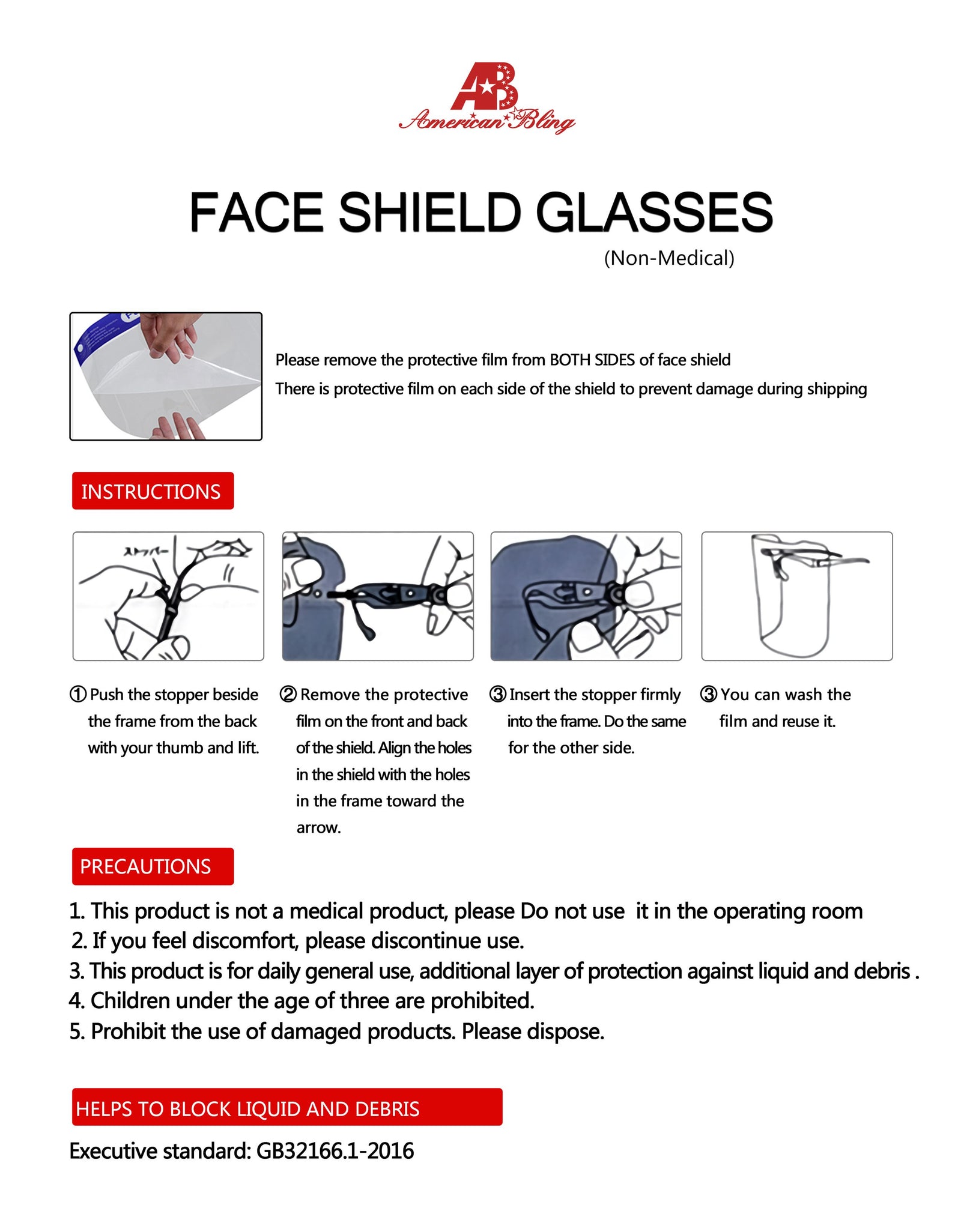 100 PCS Transparent Reusable Face Visor 20 Goggles Frames-Safety Face Shield Goggle Shield